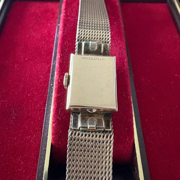 Vintage 10k White Gold Omega Women's Watch